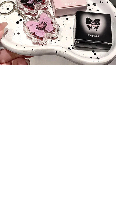 Butterfly Solid Lip Gloss Beauty Mirror Water Optical Gloss Gloss