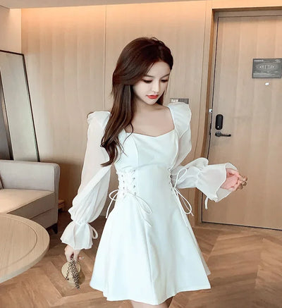 Dresses for Women Sensual Sexy A Line Spring Autumn Woman Long Sleeve Dress On Sales Designer Korean Fashion G Y2k Hot Promotion