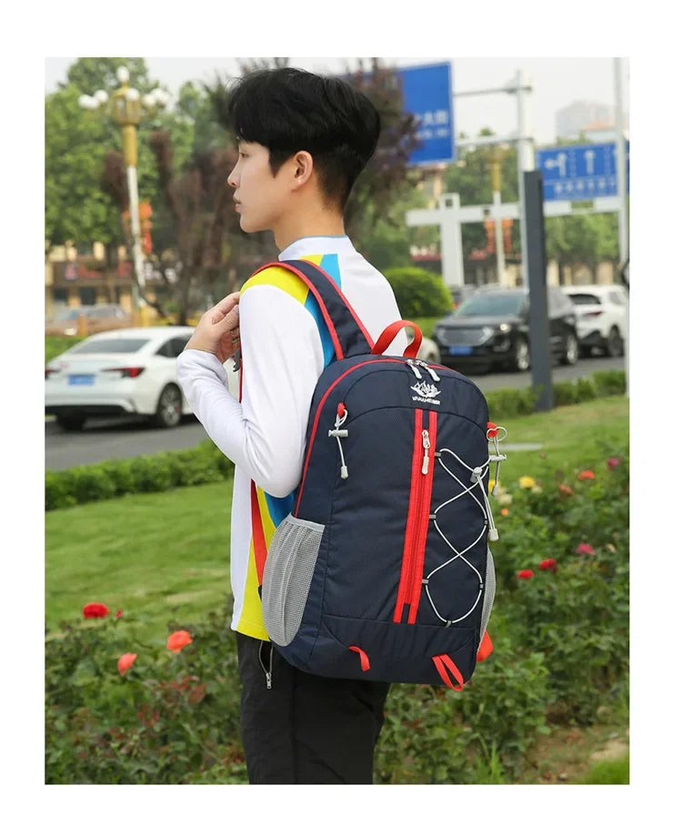 Outdoor Backpack Oxford Buden Mountain Riding Backpack Ultra Light Multifunctional Casual Foldable Backpack Large Capacity