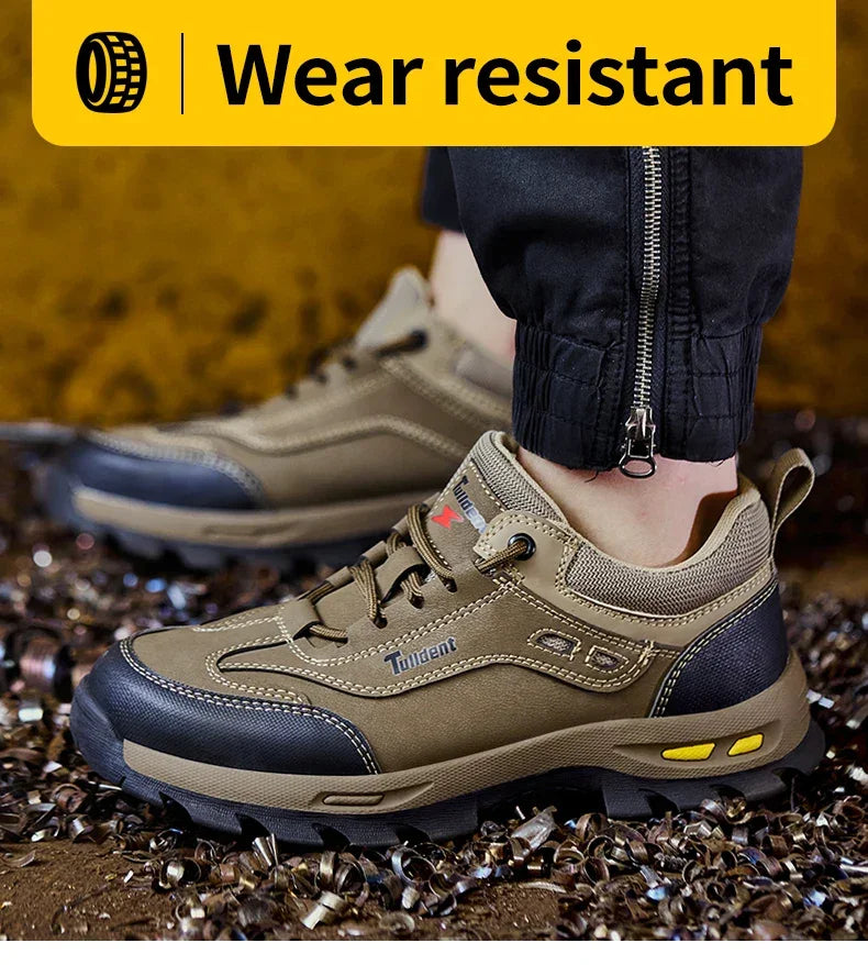 New men's safety shoes, puncture resistant work shoes, men's protective shoes, wear-resistant work boots  Tactical Boots