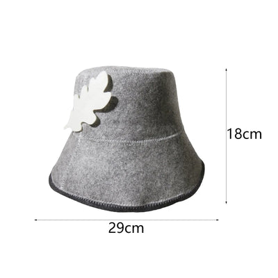 Vaporarium Hat Russian Banya Cap Sauna Banya Hat Protect Your Hair Felt Sauna Hat Russian Bath House Hat for Pool SPA Shower