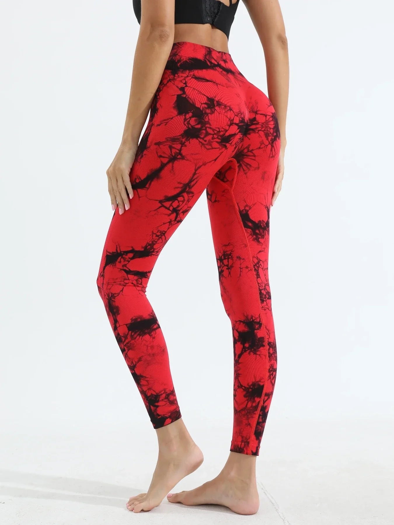 Women's Tie Dye Yoga Leggings High Waist Butt Lifting Soft & Stretchy Workout Skinny Pants