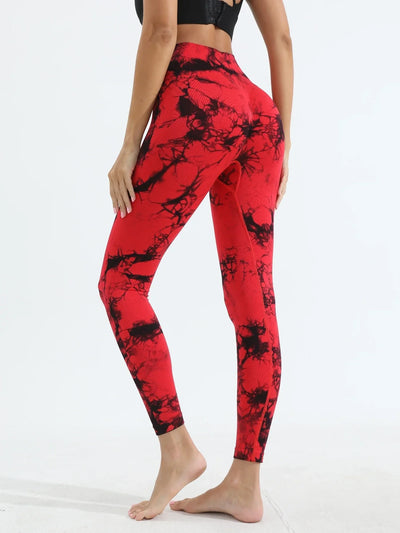Women's Tie Dye Yoga Leggings High Waist Butt Lifting Soft & Stretchy Workout Skinny Pants