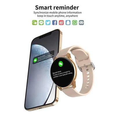 2025 Women Bluetooth Call Smart Watch HeartRate Blood Pressure Monitoring Smartwatches Waterproof Men Smartwatch For Samsung IOS