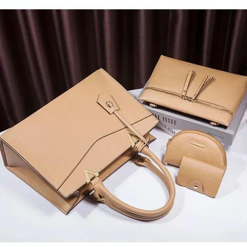 Women’s handbags shoulder bags for female luxury designer top-handle tote bag purse wallet quality leather high-end