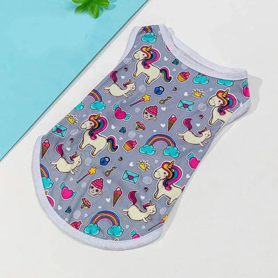 Cute Cat Clothes Yorkshire T-shirt Summer Overalls Pug Cooling Vest Medium Dog Shirt Pet Small Clothing Chihuahua Sweatshirt Xs