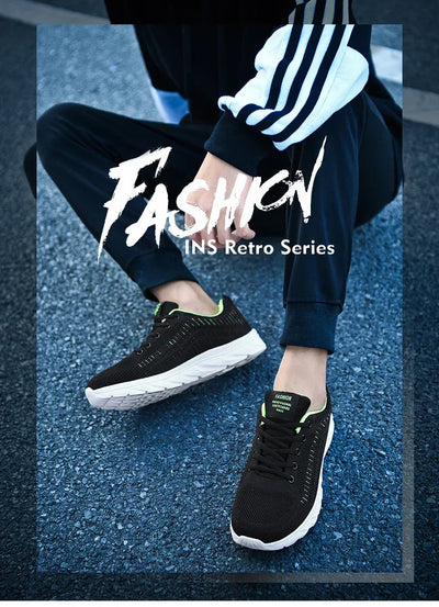 New Athletic Shoes for Men Shoes Sneakers Black Casual Men Mesh Sneakers Breathable Tennis Running Walking Gym Men Shoes