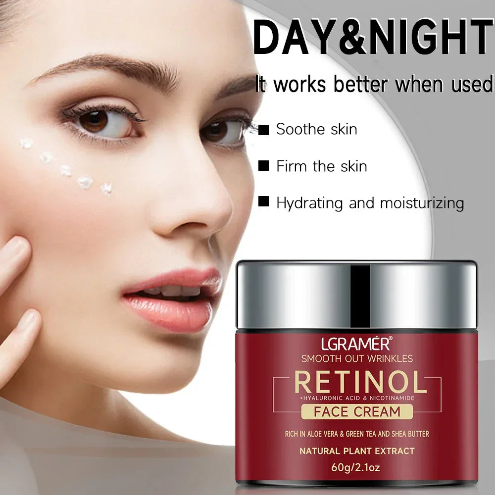 Retinol Lifting Firming Cream Repairing Moisturizing Nourishing Cream Brightening Skin Facial Cream Anti-Aging Face Skin Care