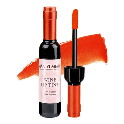 Wine Bottle Lip Stains Kit Wine Bottle Lip Gloss Set 6 Colors Wine Lip Stain Mini Matte Wine Bottles Lip Sticks Tint