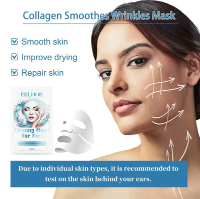 Water -Soluble Collagen Face Mask Shrink Pore Deep Moisturizing Overnight Mask Anti-Wrinkle Hydrating Brightening Face Skin Care