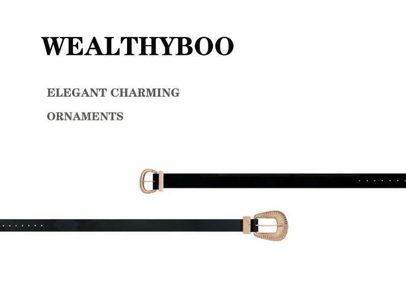 Genuine leather vintage buckle strap belts for women| jeans casual dress ladies girls