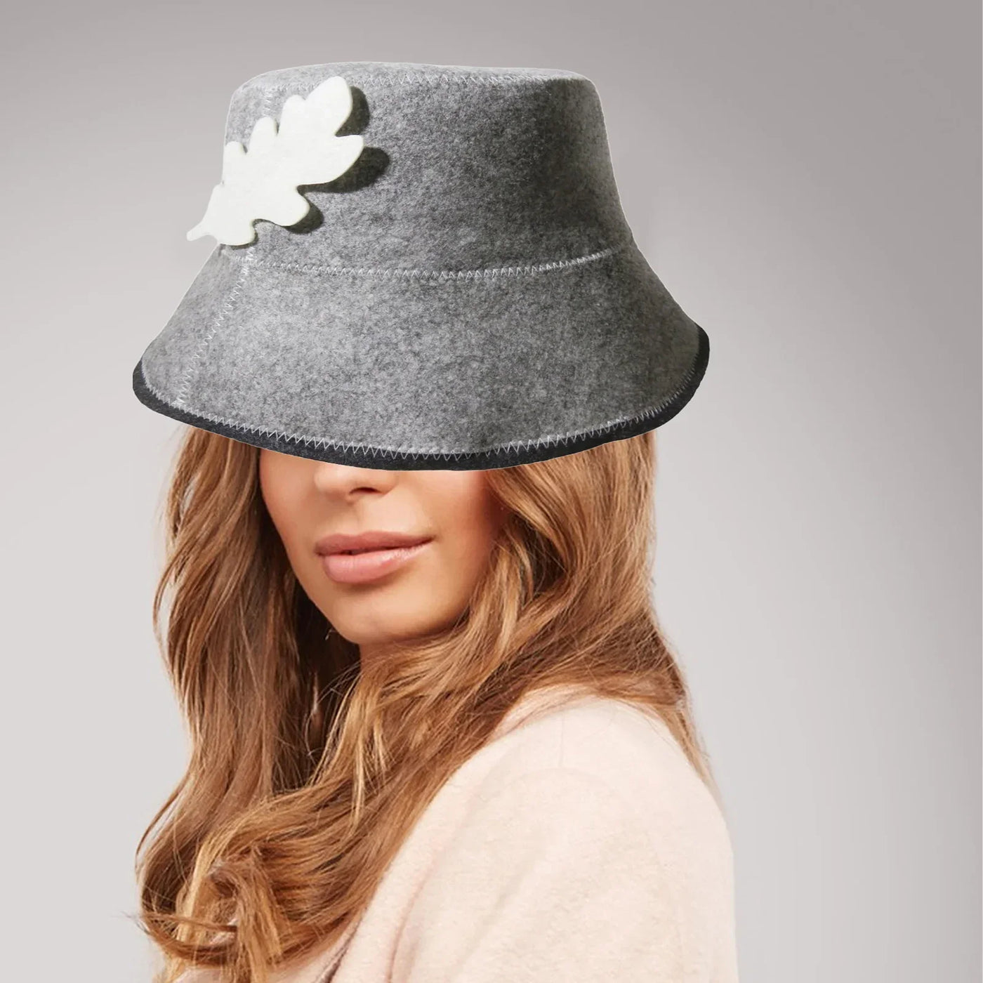 Vaporarium Hat Russian Banya Cap Sauna Banya Hat Protect Your Hair Felt Sauna Hat Russian Bath House Hat for Pool SPA Shower