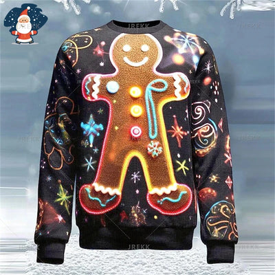 Happy Christmas Sweatshirts Mens Ugly Christmas Sweater Funny Fashion New In Sweaters Women Ugly Sweaters Christmas Jumpers Men