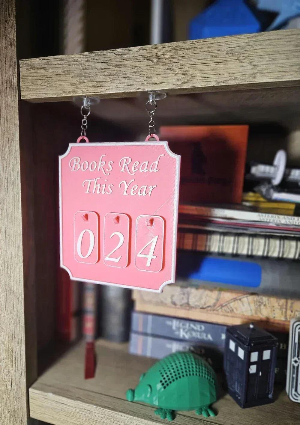 New hanging bookshelf counter bookish decor reading record board decoration home festival gifts