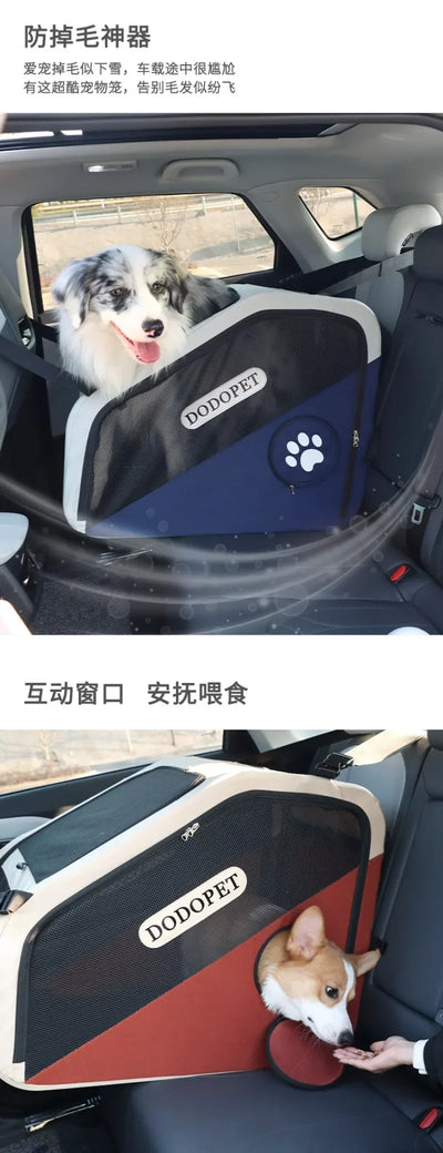 Pet Carriers Car Cage Portable Breathable Dogs Going Out Travel Foldable Kennel Pet Supplies Cages Accessories Transportin Perro