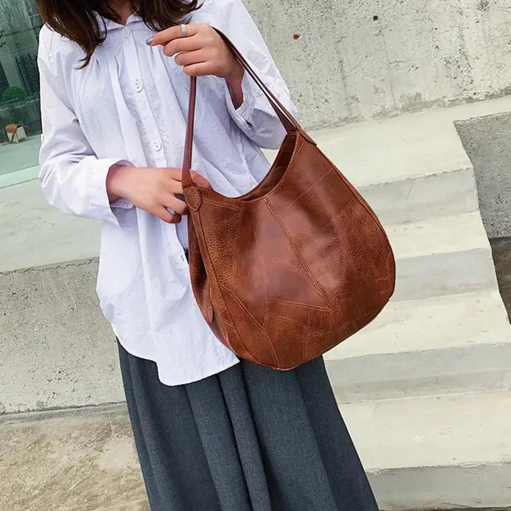 Women’s handbags vintage luxury leather shoulder bag designers large modern fashion brand female