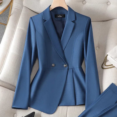 Luxury Ladies Blazer Jacket Women Temperament Design OL Sense Niche Fashion Career Formal Dress Interview Workwear Formal Suits