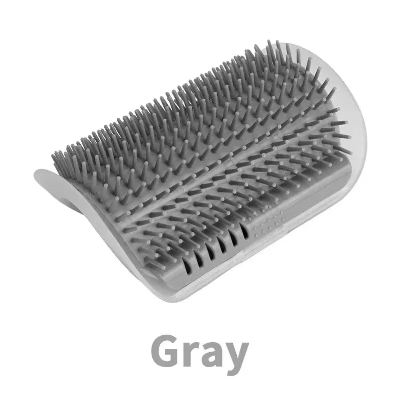 Cat Self Groomer with Massage Comb Brush - Perfect for Kitten and Puppy Grooming and Relaxation Wall-Mounted
