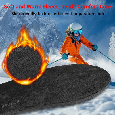 UPAKME Outdoor Sports USB Heated Insoles Electric Foot Warmers for Winter Indoor Sedentary Office Winter Thermal Insoles