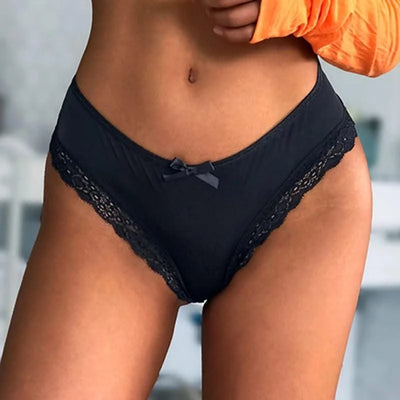 Thong women's underwear ice silk sexy lace cross belt light luxury low waist T pants sexy hollow temptation thong women