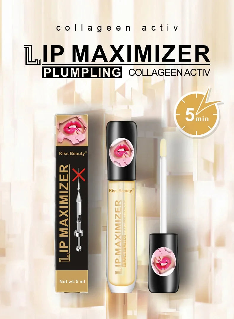 Long Lasting Lip Plumper Oil Serum Instant Volumising Essence Oil Moisturize Repair Lip Fine Lines Increases Elasticity Sexy Lip