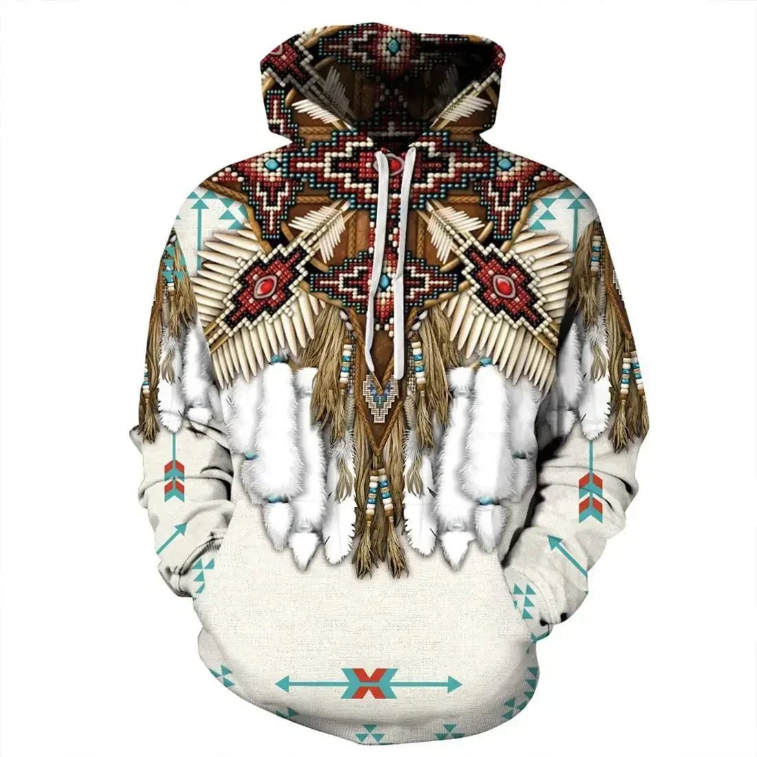 New 3D Printing Indian Wolf Fashion Men Women Tracksuits Crewneck  Hoodies Plus Size S-7XL Harajuku Four Seasons Casual