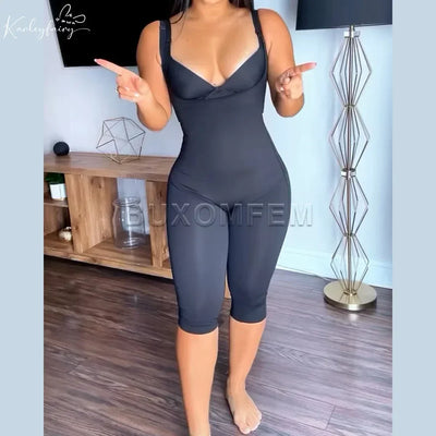 Fashion Invisible Bodysuit Shapewear Breathable Skin-Friendly Body Shaper with Shoulder Straps Women's Modeling Fajas Colombiana