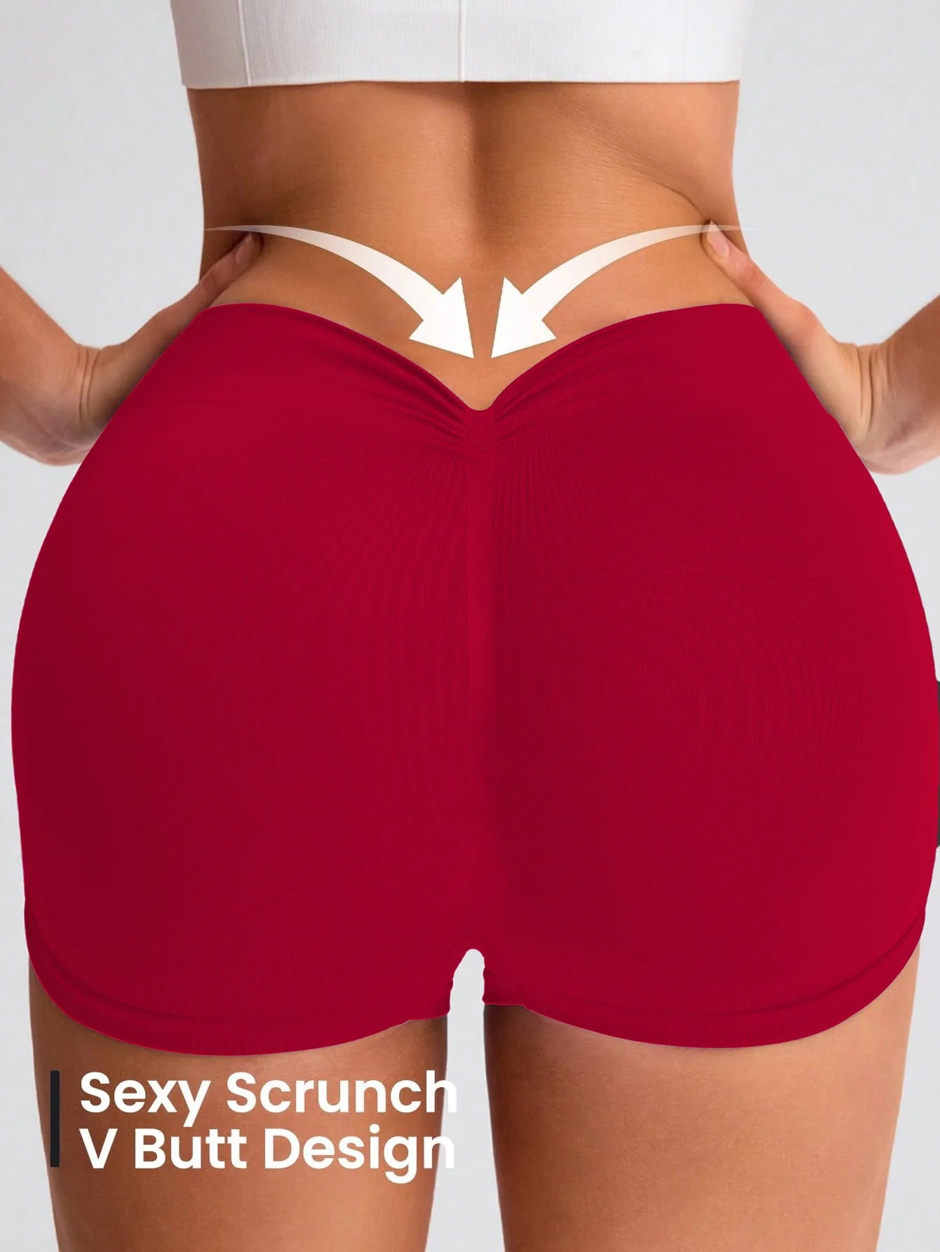 Women's Seamless Three Point Shorts High Waisted Butt Lifting Shorts Stretch Gym Running Quick Dry Fitness Workout Summer