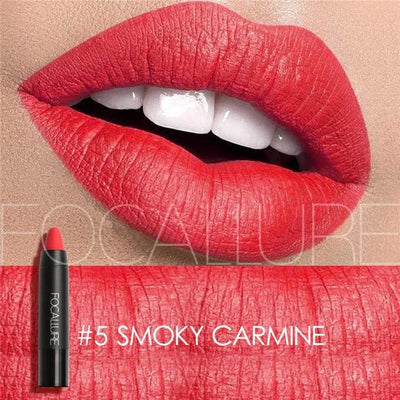 Focallure Matte Lipstick 19 Colors Waterproof Matte Lipsticks Soft Texture Lip Stick Cosmetic Sext Red Nude Lip Makeup Batom