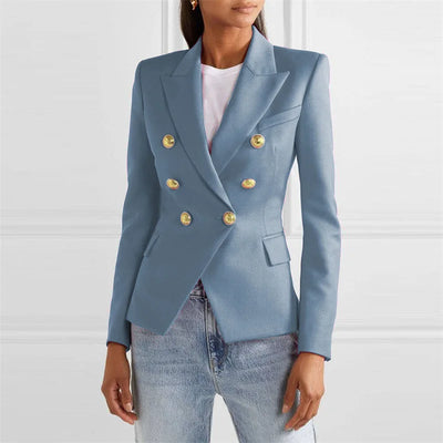 Spring and Autumn New Blazers for Women Clothing Autumn and Winter Solid Color Fashion Casual Suit Slim Blazers Women