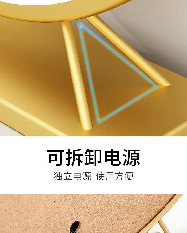 Led makeup home decor decorative mirrors photography aesthetic gold toilet round plastic espejo cosmético mhhzj
