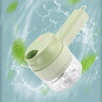 5 in 1 Electric Vegetable Cutter Set Portable, Rechargeable, Wireless Food Processor & Chopper Machine for Pepper, Garlic& Meat