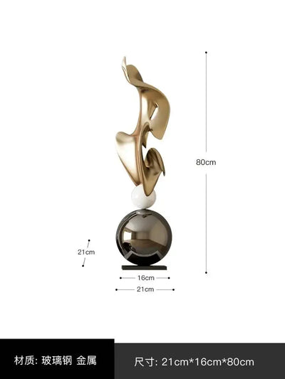 Home Decor Abstract Art Sculpture Large Ornament Living Room Bedside Table Sofa Tea Table Decoration Housewarming Gift