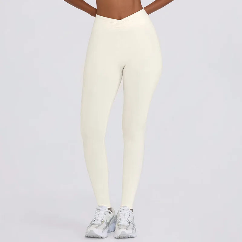 Women's Yoga Suits Quick Drying Leggings Gym Shorts Nude Hanging Neck Bra Running Gym Exercise Sets