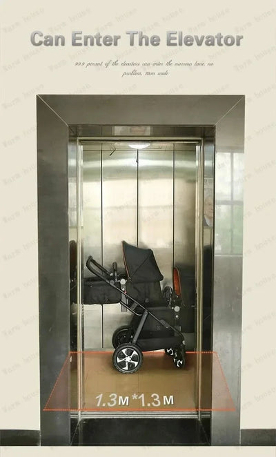 New Twins Baby Stroller Foldable Double Baby Stroller for Two Children Shock-absorbing Twin Baby Stroller Four Wheel Cart