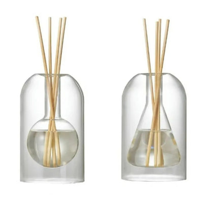 Aromatherapy Diffuser Bottle Glass Essential Oil with Diffusers Sticks 130/200ML Home Storage Transaprent Containers Bottle