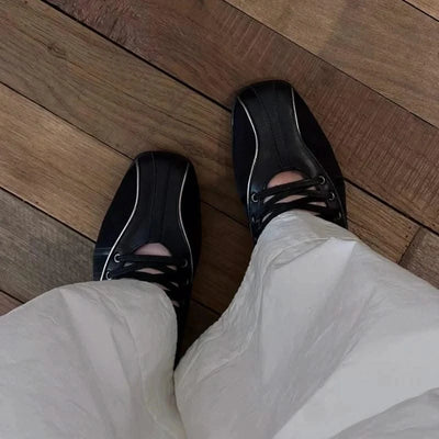 Vintage Women's Ballet Flats Training Shoes Walking Sports