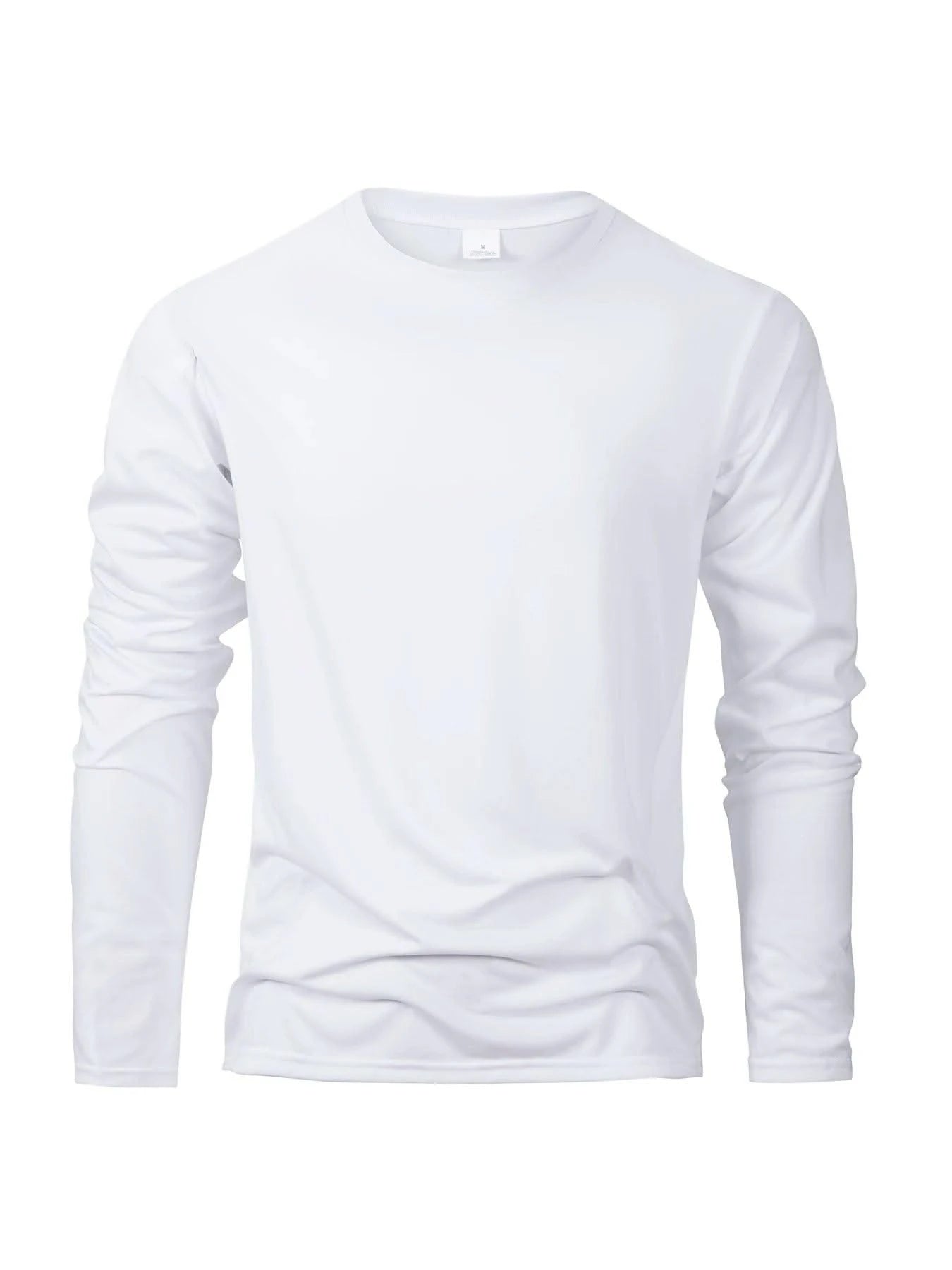 Men's Casual Round Neck Moisture Wicking Long Sleeve T Shirts | Tees Male | Tops | Sports | Comfortable Men's Wear