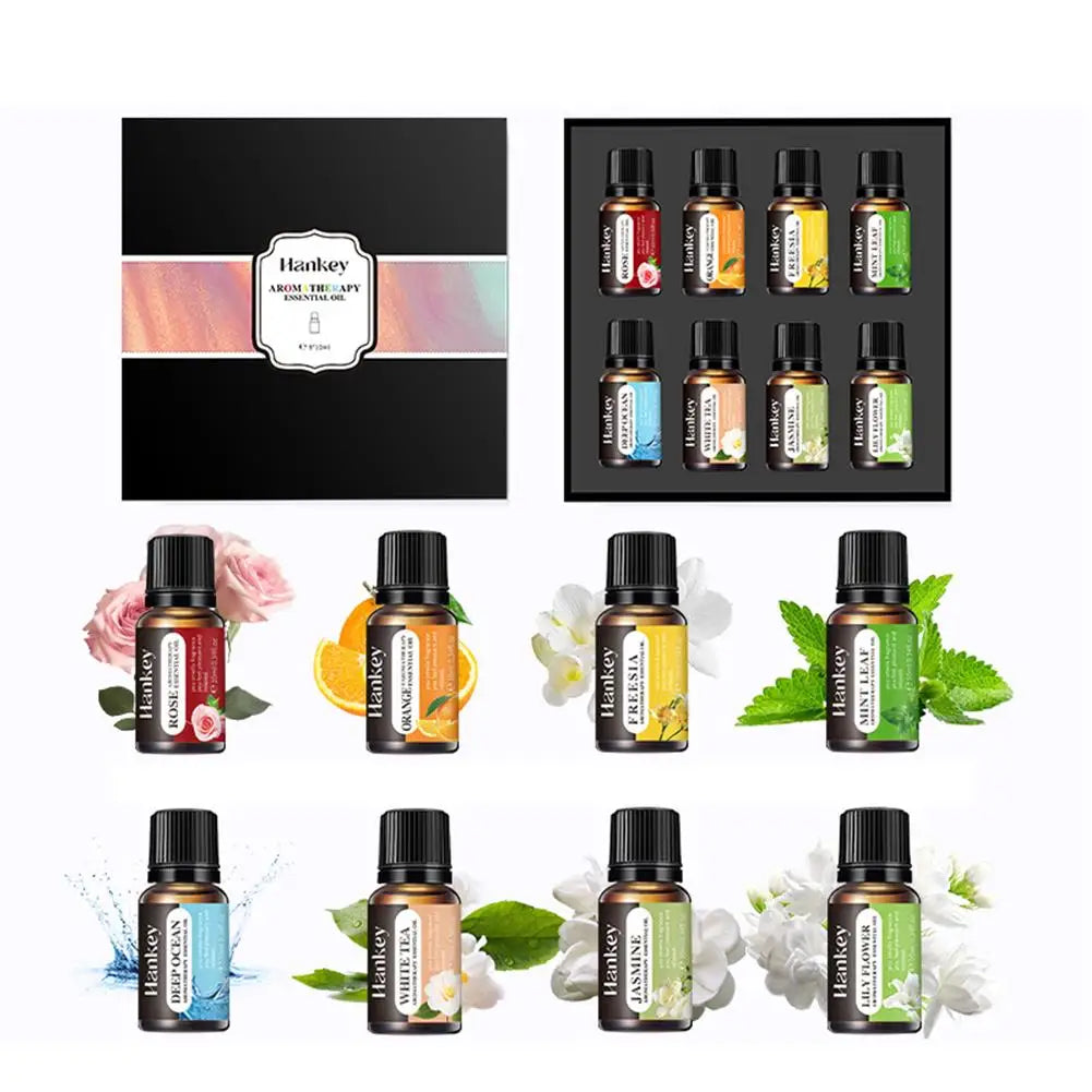 Aromatherapy Essential Oil Set Diffuser Essential Oil Car Air Freshener Scent Perfume Natural Plant Lavender Aroma Diffuser DIY