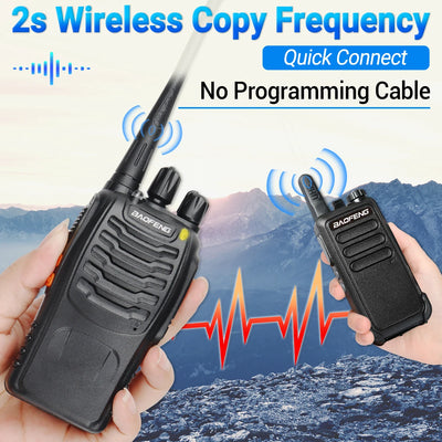 Baofeng BF-88E Pro Walkie Talkie Wireless Copy Frequency Long Range UHF 400-470MHz Portable Ham Two Way Radio for Hunting