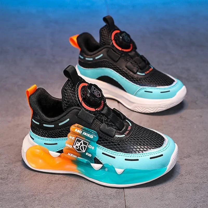 Children's school sports shoes breathable mat mesh casual anti slip easy to wear, suitable for boys and girls aged 5-10 years ol