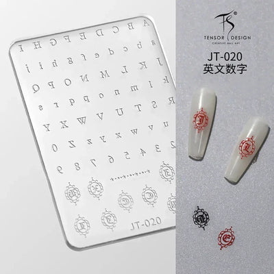 Geometric Bowknot Grid Lace Flora Edge Nail Art Silicone Carving Mold Mould Star Daisy Flower Charms Bow Tie Snowflake Template