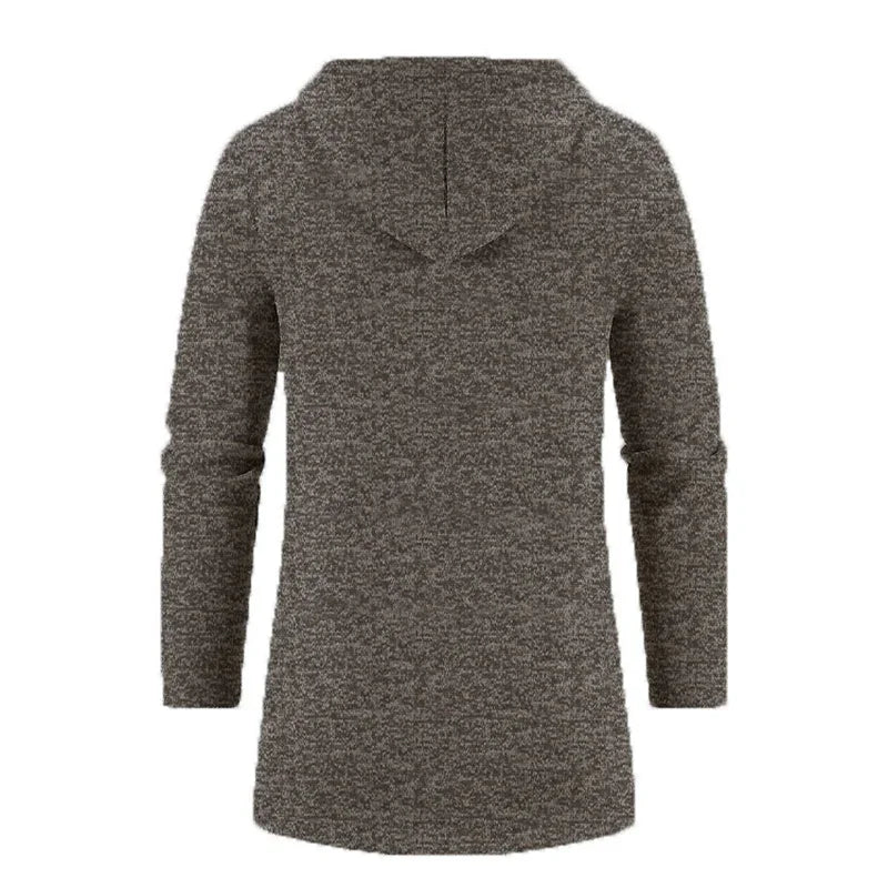 Sweatwear Men's Hoodies Long Sleeve Sweatshirts for Men Zipper Hooded Mens Oversize Winter Top Jacket Coat Black Sweater