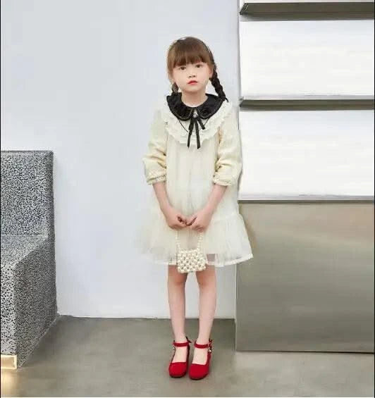 Kids Velvet Black, Pink, Red Leather High Heeled Shoes 3-15T | Girl's Princess Shoes For Party, Wedding, Dance | Children's Fashion