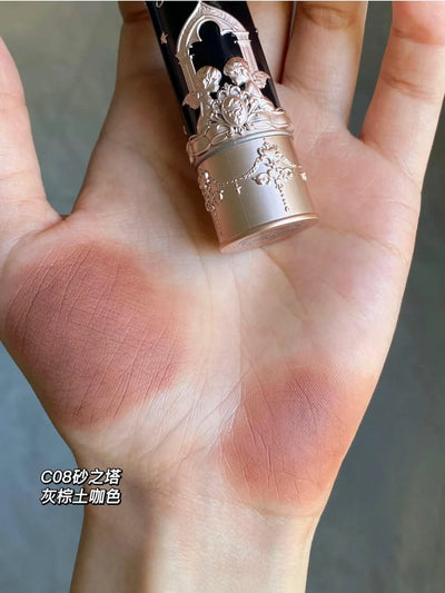 Beauty Glazed  Mirror Flower Lip Gloss  Lipstick Strawberry Rococo Collection Little Angel Lip Cream Lipstick 3.5g