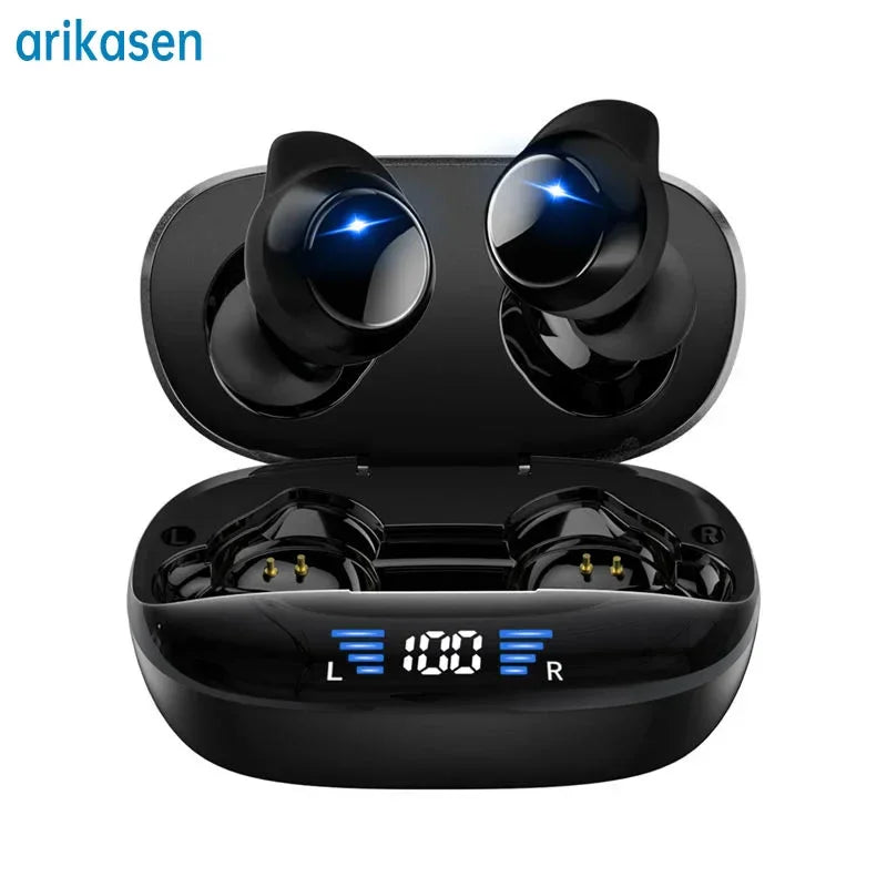 Wireless Earbuds Wireless 5.3 Headphones 48Hrs Music Bluetooth Earphones with Charging Case in Ear Headset with Mic LCD Display