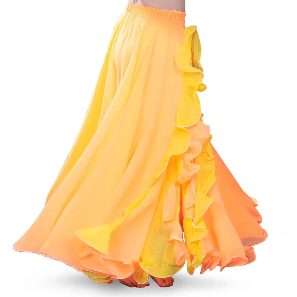Belly Dance Skirt Undercover Practice Clothing for Women 2024 New Sexy Oriental Dance Half Body Beginner's Big Swing Skirt