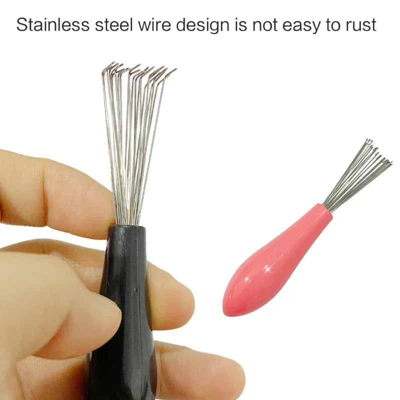 Comb Hair Brush Cleaner Plastic Handle Cleaning Brush Remover Embedded Beauty Tools Cleaning Products Cleaning Supplies