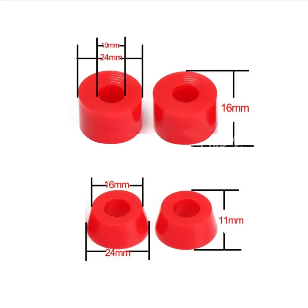 Skateboards Shock Suit Kit 90a Hard Longboard Pivot Tube Speed Ring Washers Cylindrical Bushings Conical-Bushings Accessories
