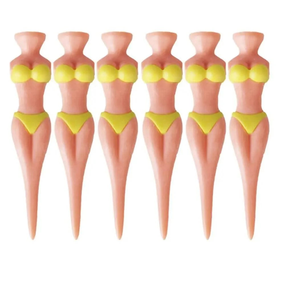 5 Pcs/Lot Women Ball Holder Lady Model Outdoor Golf Tees Golf Training Golf  Accessories Clubs Tee